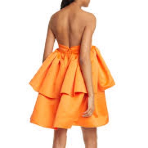 Rotate Birger Christensen Carmina orange dress - Picture 3 of 3
